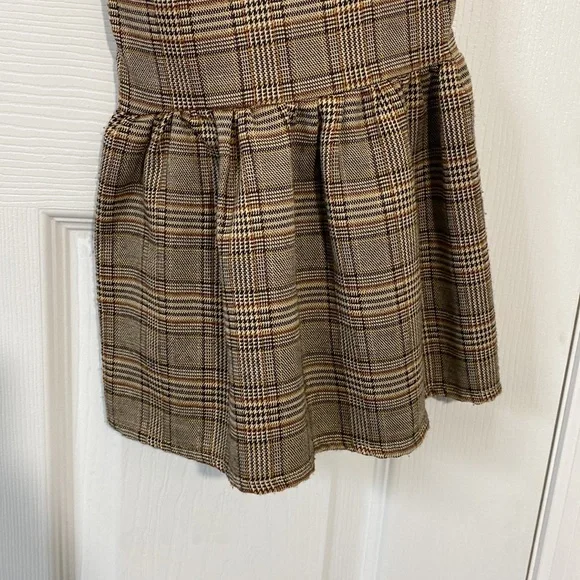 Lucca brown plaid hi rise cropped dress pants medium - Picture 5 of 6